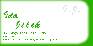 ida jilek business card